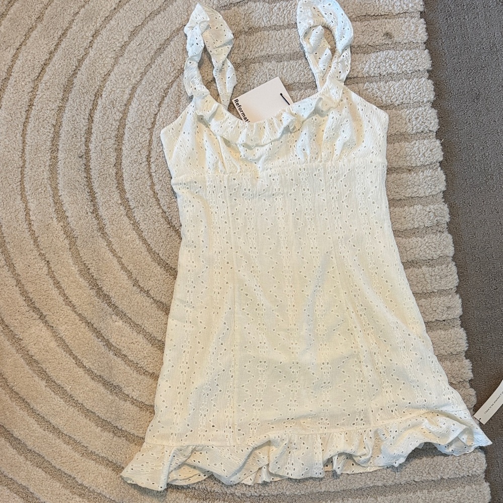 Reformation || Nora Knit Eyelet Dress
